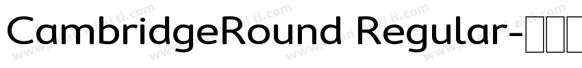 CambridgeRound Regular字体转换